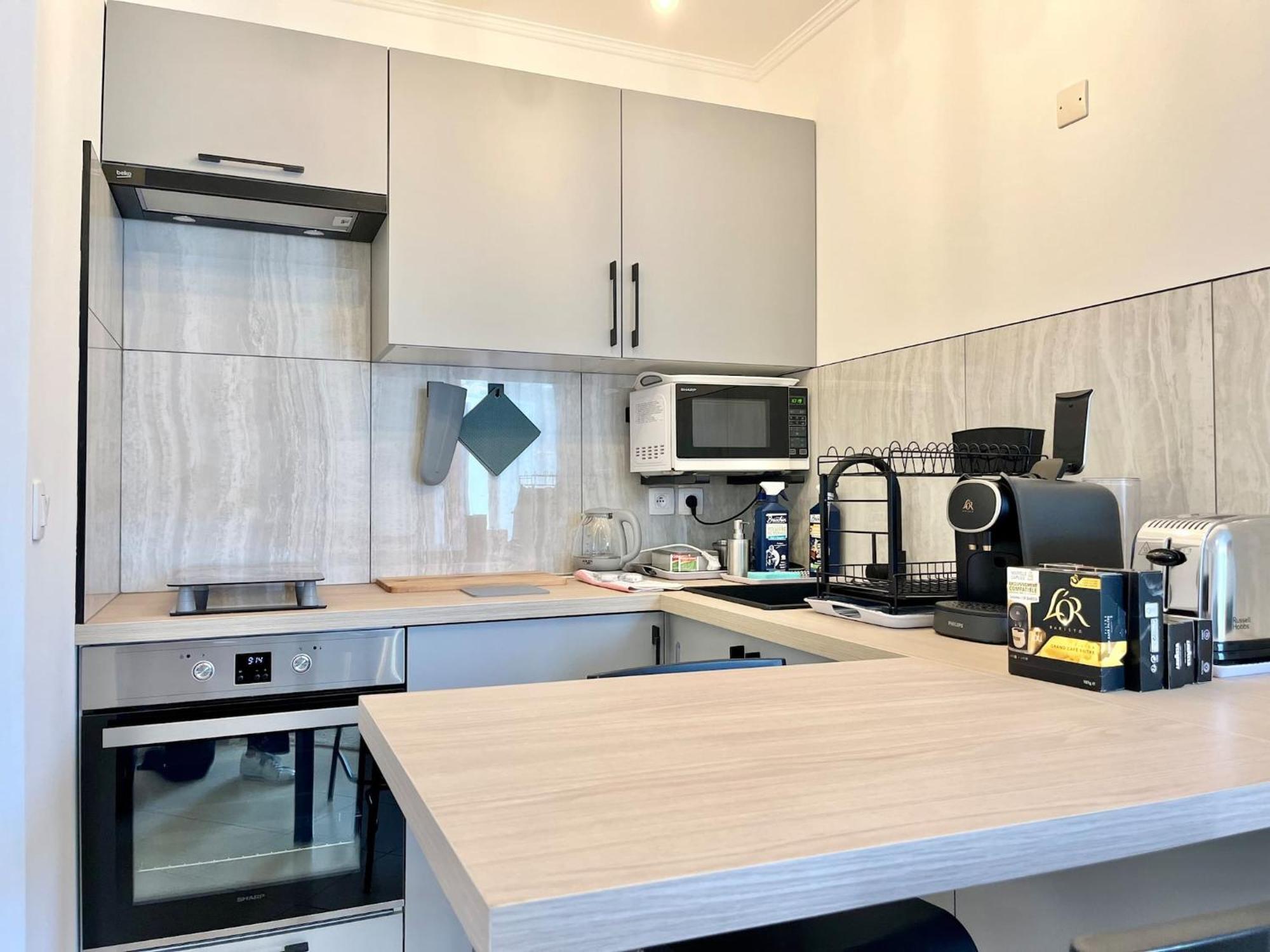 'La Villa Melanie' Neuf, Equipe, Terrasse, Centre Menton Exteriör bild
