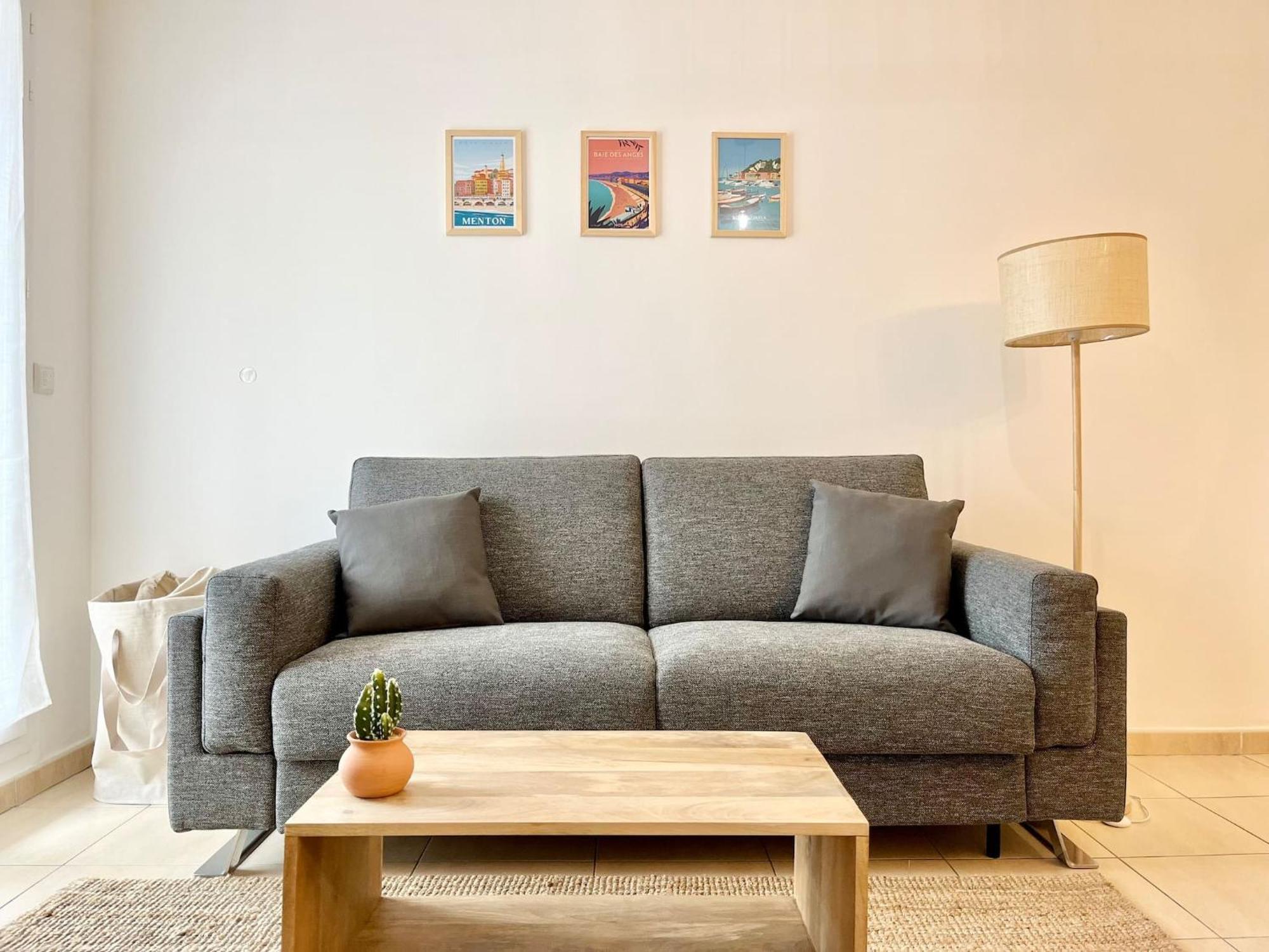 'La Villa Melanie' Neuf, Equipe, Terrasse, Centre Menton Exteriör bild